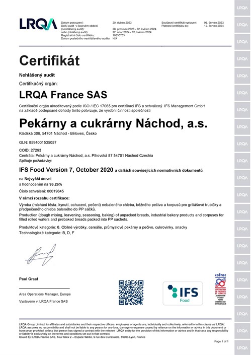 Certifikat IFS Beloves 2023 Page 001